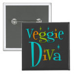 Retro Veggie Diva Buttons