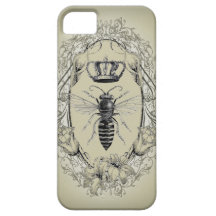 retro  Victorian Bee Queen crown Fashion iphone5 iPhone 5 Covers