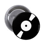 retro vinly record buttons