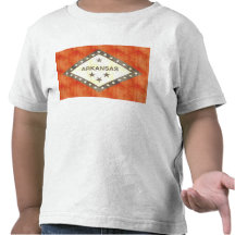 Retro Vintage Arkansas Flag Shirt