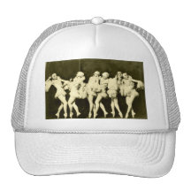 Retro Vintage Beautiful Dancing Women Ballet Dance Hat