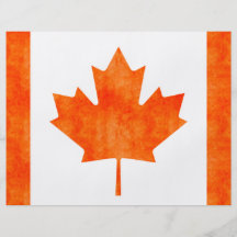 Retro Vintage Canada Flag Flyers