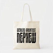 Retro Vintage Cool Nephews World's Greatest Nephew Canvas Bags
