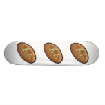 retro vintage laced football graphic custom skateboard