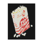 Retro Vintage Movie Theatre Popcorn postcards