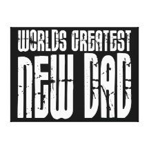 Retro Vintage New Dads : World's Greatest New Dad Stretched Canvas Prints