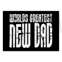 Retro Vintage New Dads : World's Greatest New Dad Card