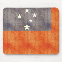 Retro Vintage Samoa Flag Mousepad