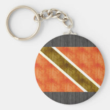 Retro Vintage Trinidad and Tobago Flag Keychain
