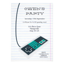 RETRO VINTAGE VIDEO GAME THEME PARTY INVITE