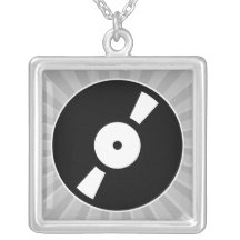 retro vinyl record custom jewelry