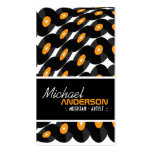 Retro Vinyl Record Wave Pattern Artist Businesscar Business Card Templates