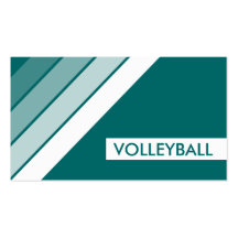 retro VOLLEYBALL Business Card Templates