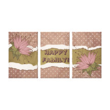 Retro Wall Decor Gallery Wrap Canvas