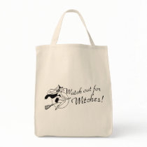 Retro Watch out for Witches Bag