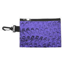Retro Waves Purple Blue Bagettes Bag Clip-On Accessory Bags