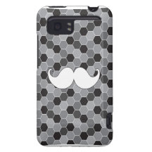 Retro White Handlebar Mustache Moustache HTC Vivid / Raider 4G Cover