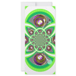 Retro white purple and green turntable rack cards