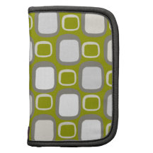 Retro With An Organic Green Twist Folio Planner