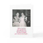 Retro Women Graduation cards