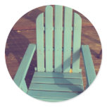 Retro Wood Chair stickers