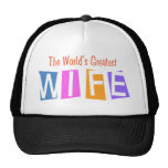 Retro World's Greatest Wife Mesh Hats