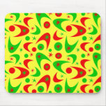 Retro Xmas Boomerang Mousepad