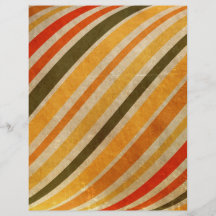 RETRO YELLOW ORANGE RED DIRT GREEN STRIPES PATTERN FLYER DESIGN