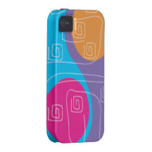 Retro Yin Yang iPhone 4 Case-Mate Case