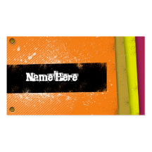 Retro Youth Name Card Business Card Template