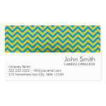 Retro Zigzag Camera Operator Business Card