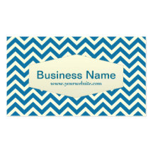Retro Zigzag Political Scientist Business Card