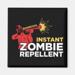 Retro Zombie Repellent, Survival Horror Fridge Magnets