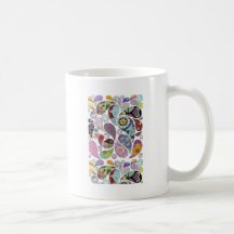 RetroPaisley Kaffe Kopp