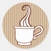 Rétros autocollants de café