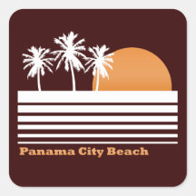 Rétros autocollants de plage de Panamá City