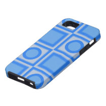 Rétros carrés bleus lumineux et points coques case-mate