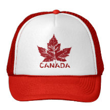 Rétros casquettes de feuille d'érable du Canada de