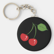 Rétros cerises porte-clef