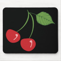 Rétros cerises tapis de souris