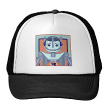 Rétros enfants bleus de robot casquette