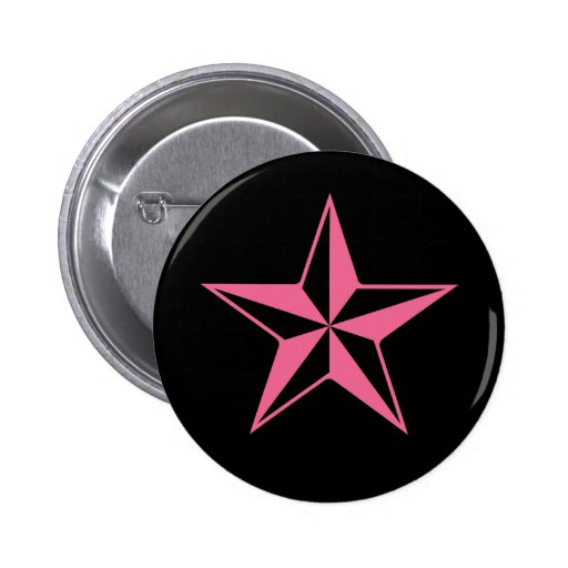 Rétros étoiles roses et noires pin's
