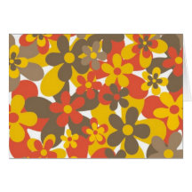 Rétros fleurs de ressort cartes de vœux