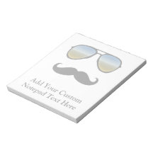 Rétros lunettes de soleil drôles avec la moustache bloc mémo