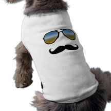 Rétros lunettes de soleil drôles avec la moustache manteaux pour chien