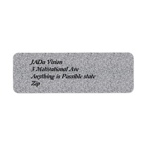 Return Address Label