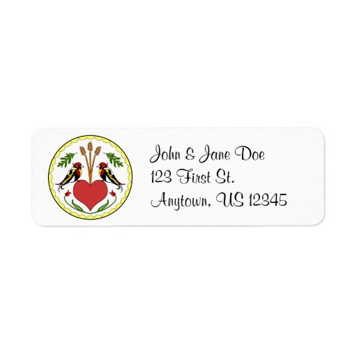 Return Address Label - Long Happy Relationship Hex
