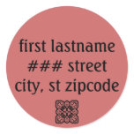 return address label - personalize info stickers
