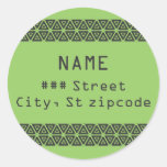 return address label - personalize sticker