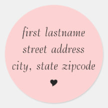 return address label stickers